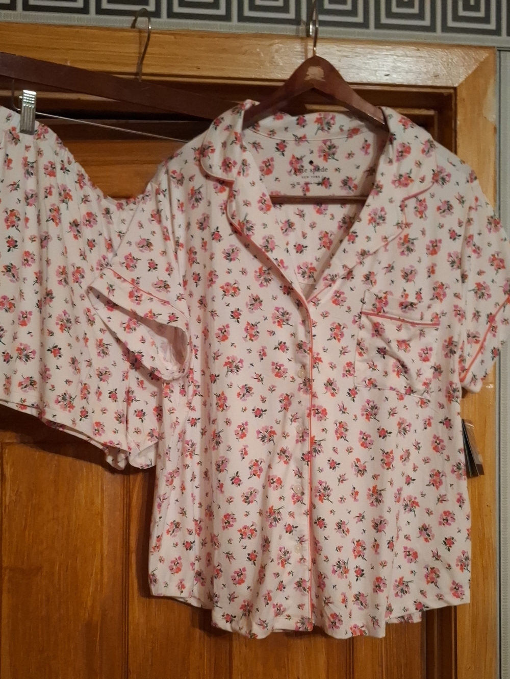 kate spade Pink Floral Short Pajama Set